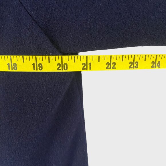 Vintage Mackintosh Double-Breasted 100% Wool Peacoat Navy Blue Women's Size 10 - Picture 11 of 12